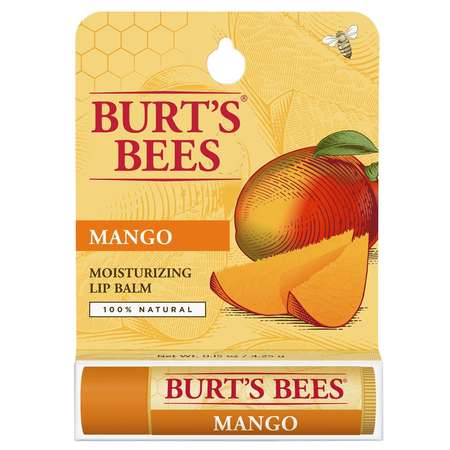 BURTS BEES Burt's Bees Lip Balm Mango Blister 0.15 oz., PK48 89630